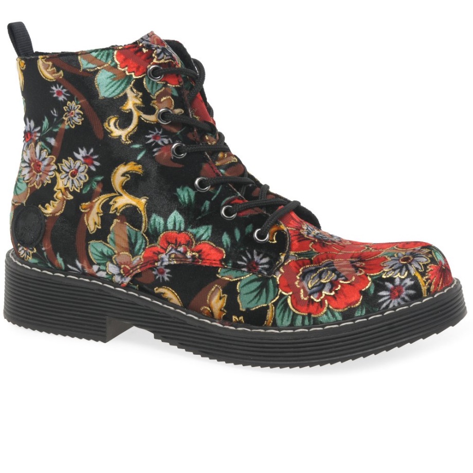 Damskie Botki Rieker Simone W Kolorze Czarnym