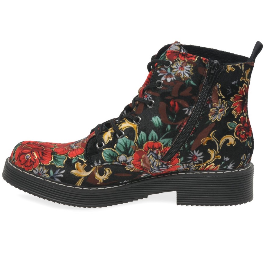 Damskie Botki Rieker Simone W Kolorze Czarnym