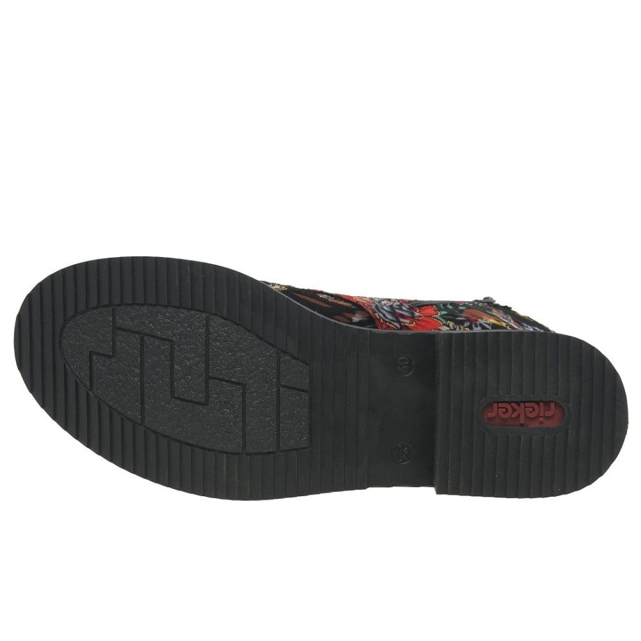 Damskie Botki Rieker Simone W Kolorze Czarnym