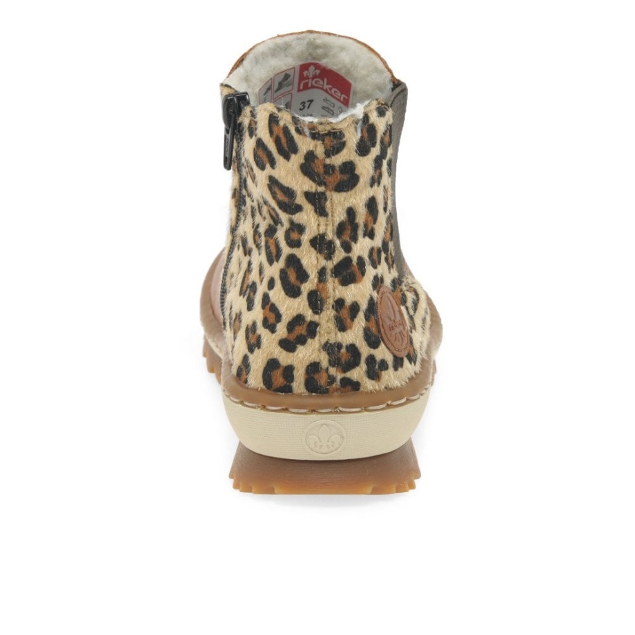 Rieker Weave Damskie Buty Chelsea Cayenne