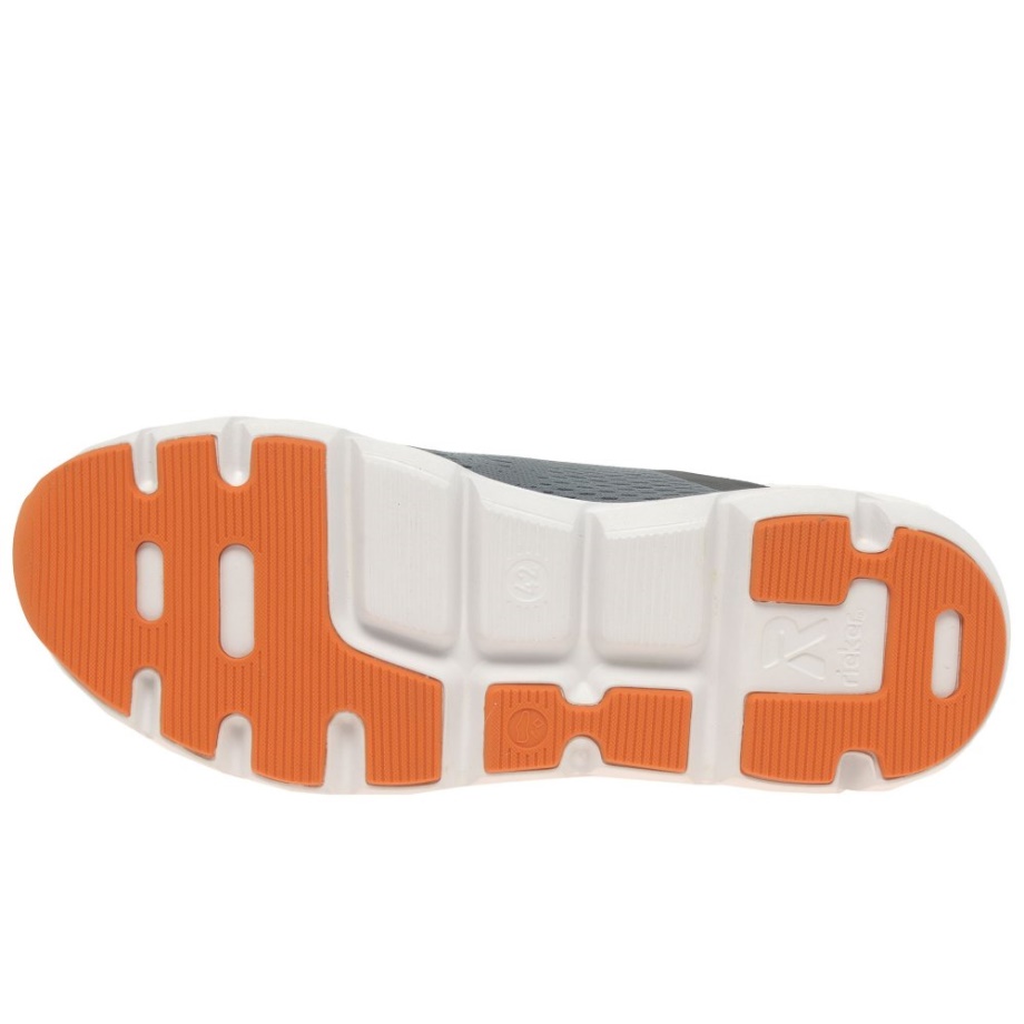 Szare Męskie Buty Sportowe Rieker Woody