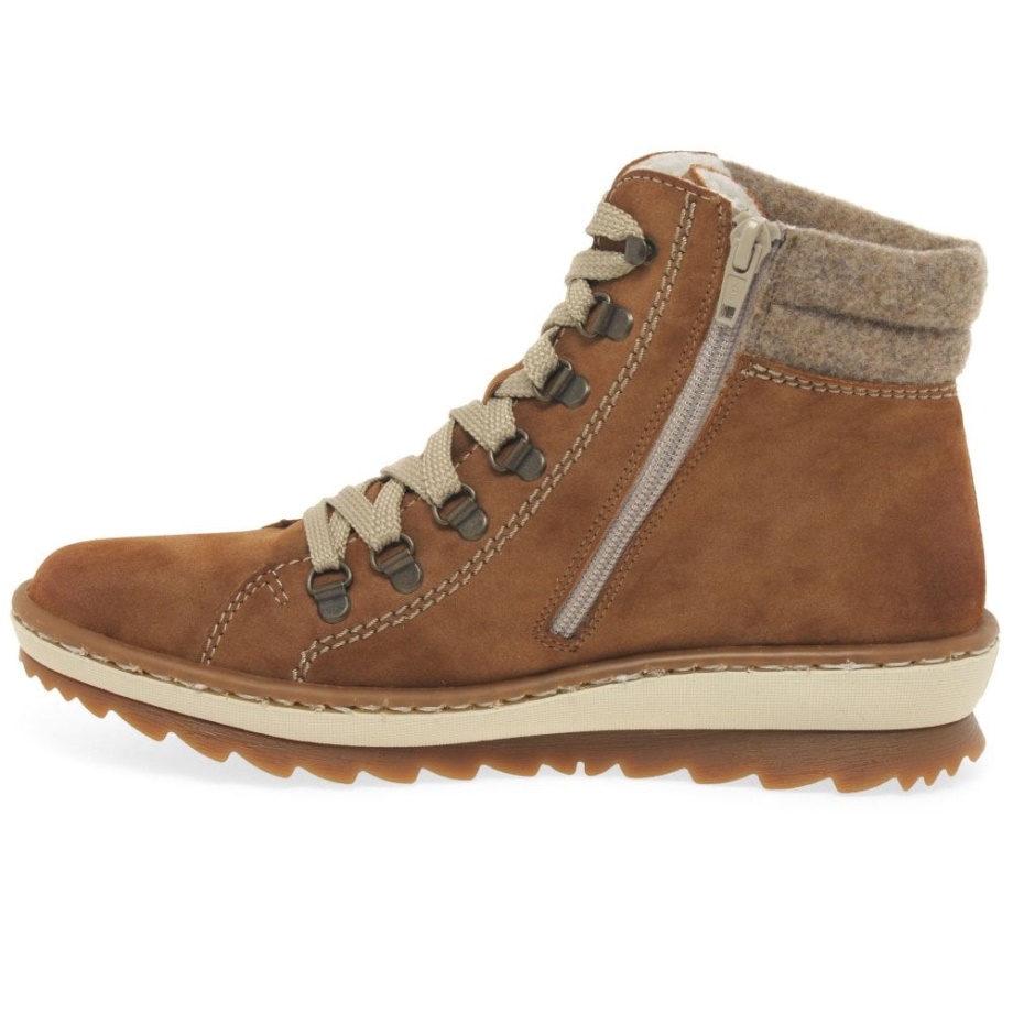 Tan Rieker Woodland Damskie Buty Do Chodzenia