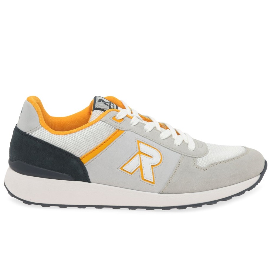 Białe Męskie Buty Sportowe Rieker Frank