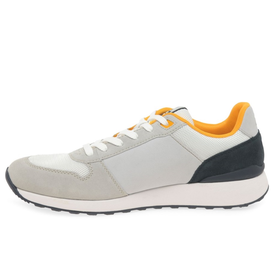 Białe Męskie Buty Sportowe Rieker Frank