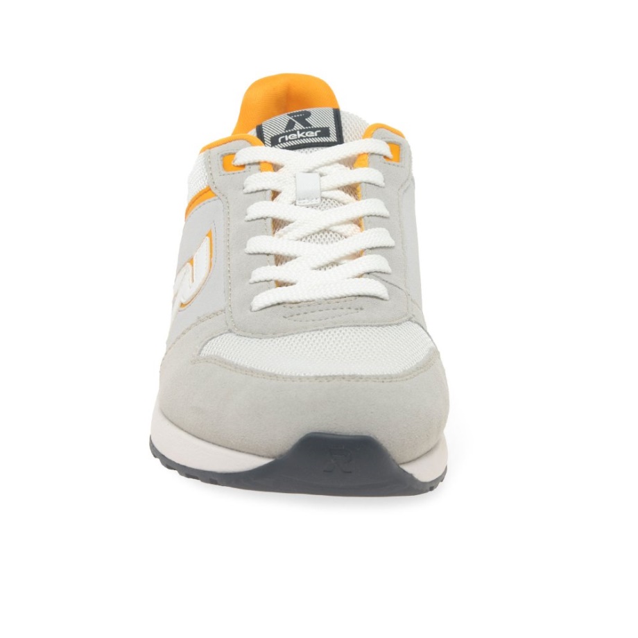 Białe Męskie Buty Sportowe Rieker Frank