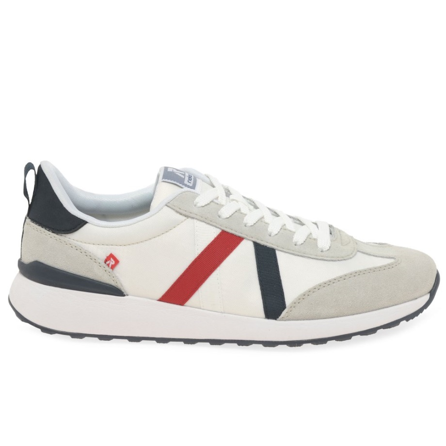 Białe Męskie Buty Sportowe Rieker Tyler