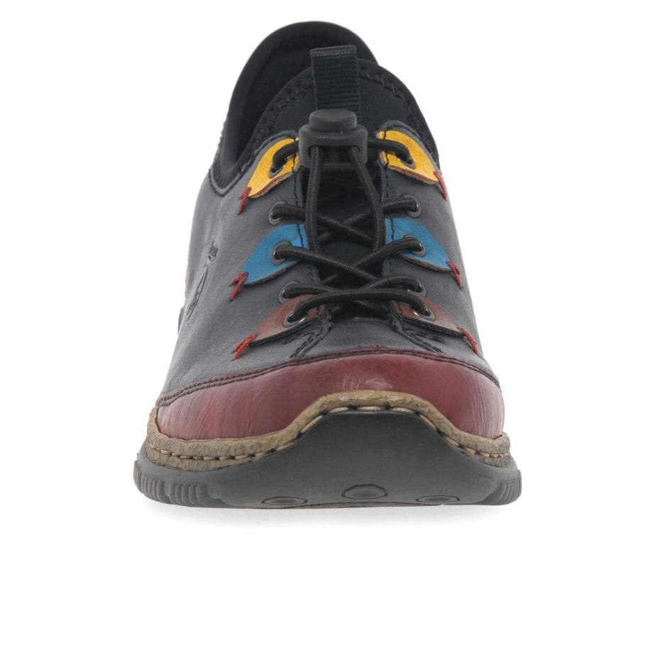 Wine Rieker Herbie Damskie Buty Wciągane