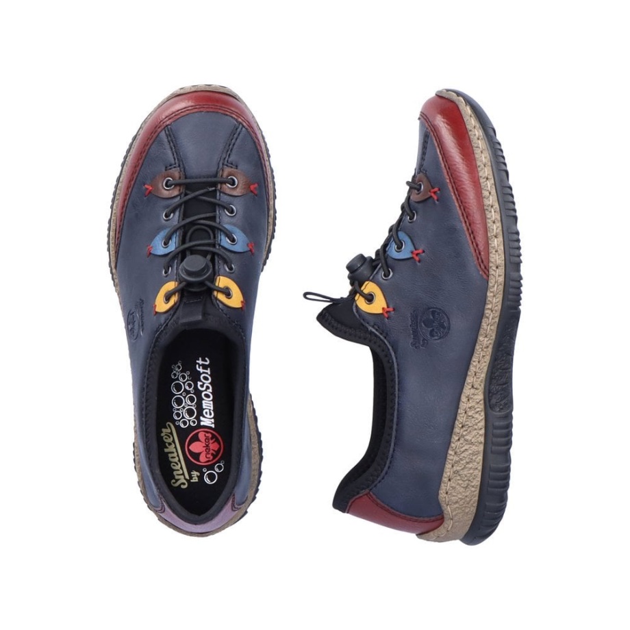 Czerwone Buty Damskie Rieker N3271