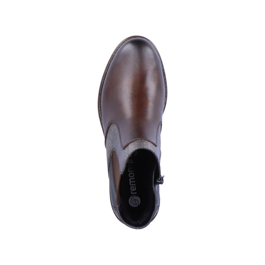 Rieker Remonte D0f70 Botki Damskie Brązowe