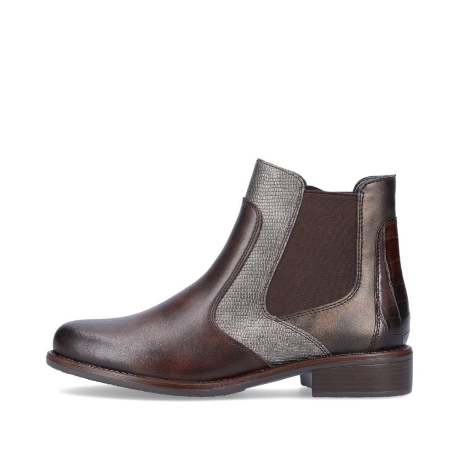 Rieker Remonte D0f70 Botki Damskie Brązowe