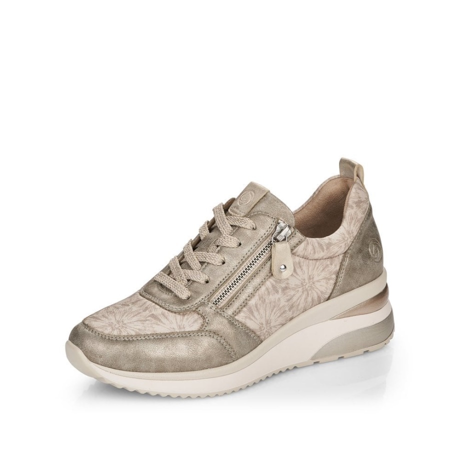 Buty Rieker Remonte D2401 Damskie Metaliczne