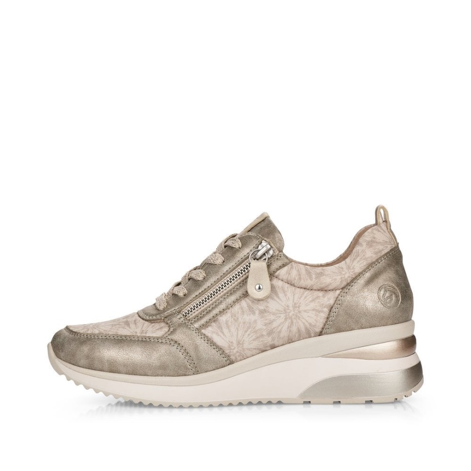 Buty Rieker Remonte D2401 Damskie Metaliczne