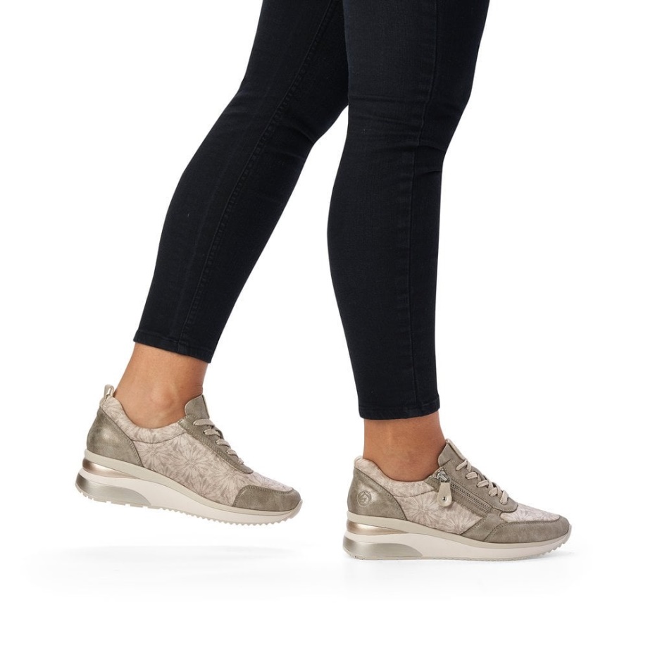 Buty Rieker Remonte D2401 Damskie Metaliczne