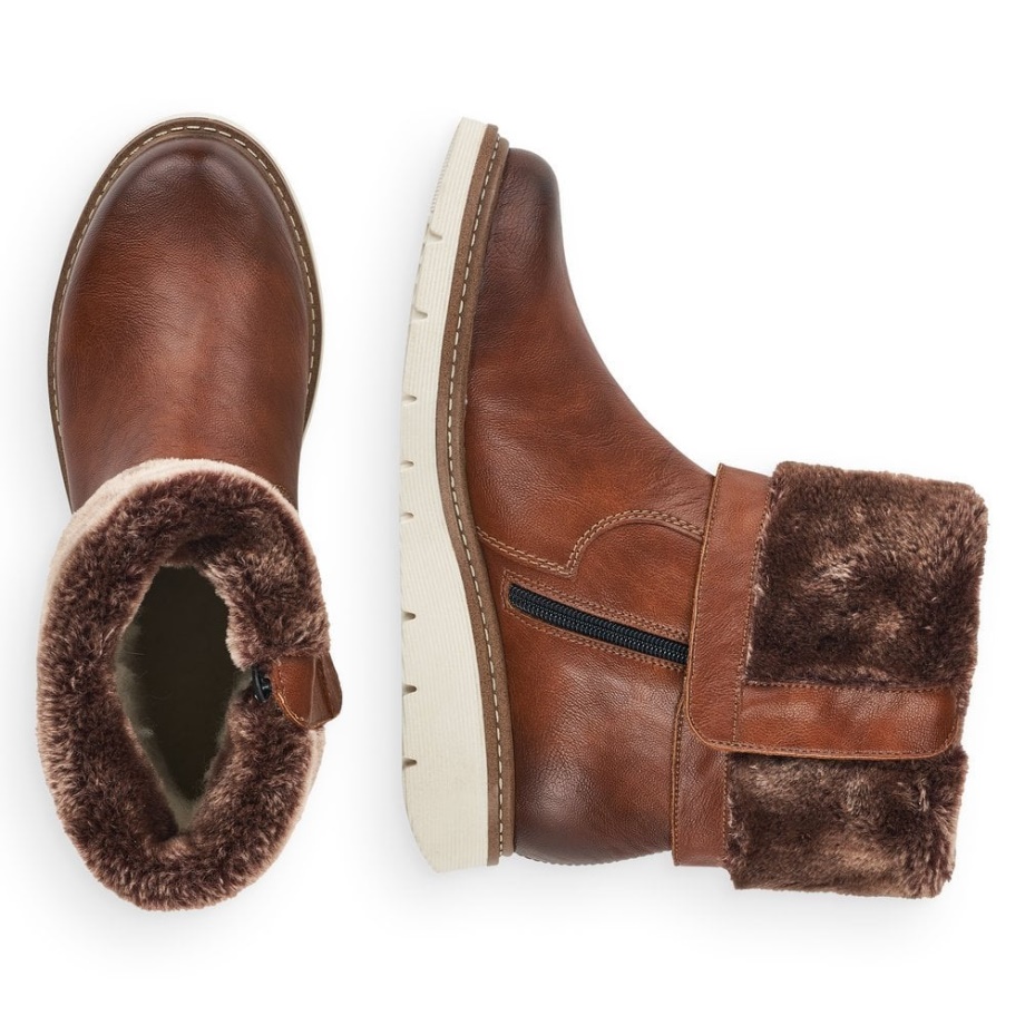 Buty Damskie Rieker Remonte D3976 Brązowe