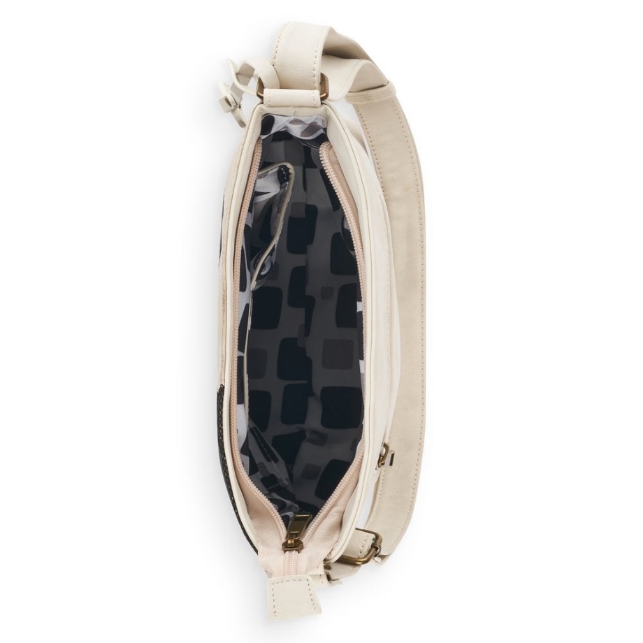 Rieker Remonte Q0704-60 Damska Beżowa Torba Na Suwak Beżowa