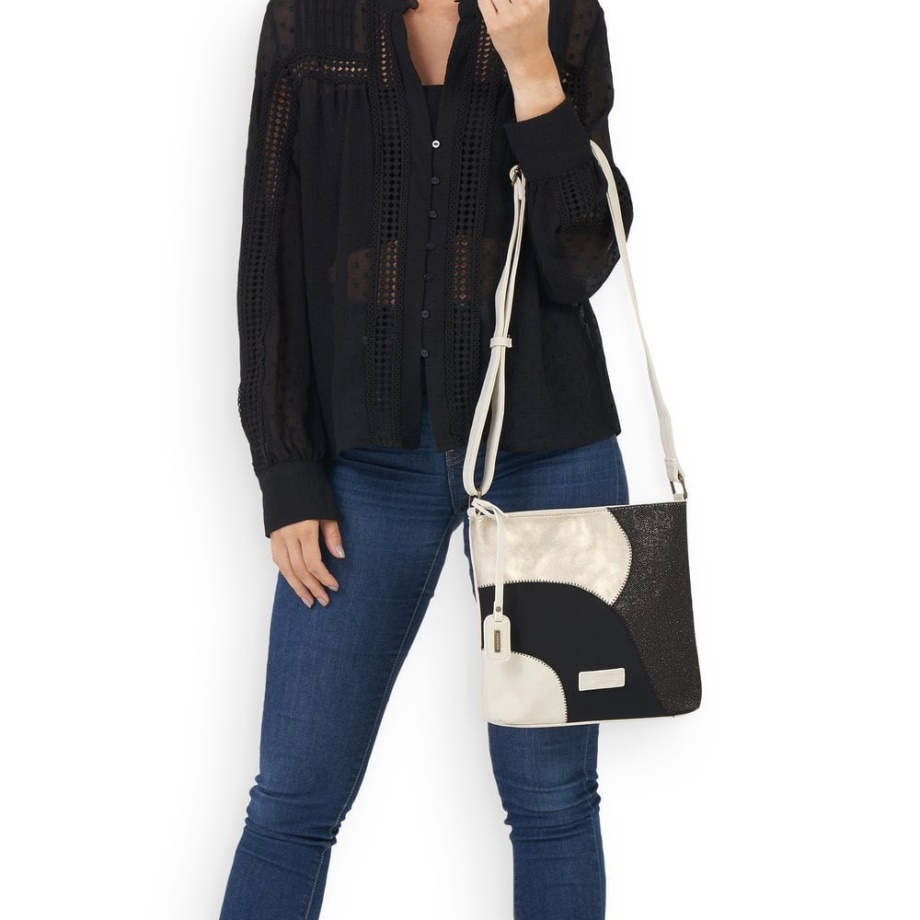 Rieker Remonte Q0704-60 Damska Beżowa Torba Na Suwak Beżowa