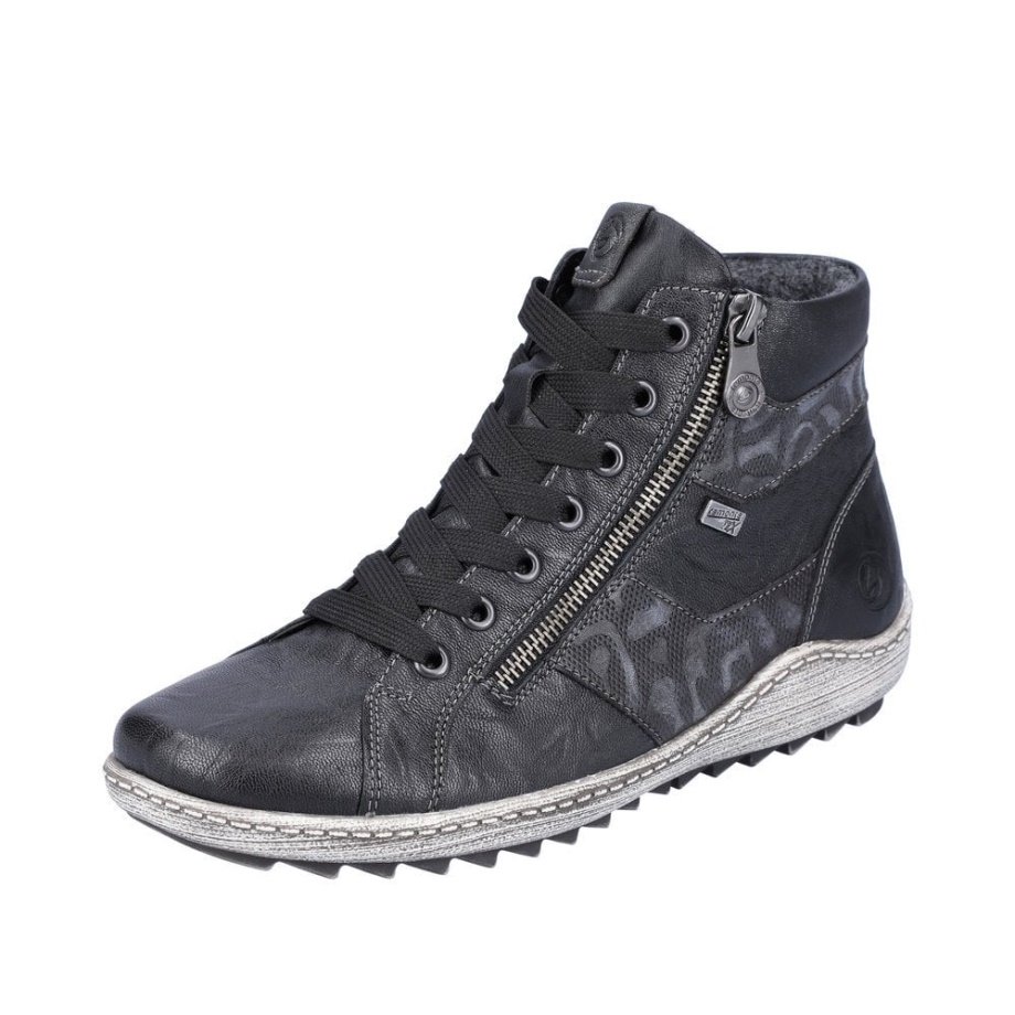 Buty Rieker Remonte R1484 Damskie Czarne