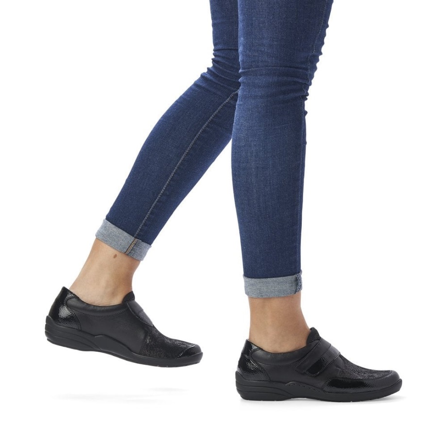 Buty Rieker Remonte R7600 Damskie Czarne