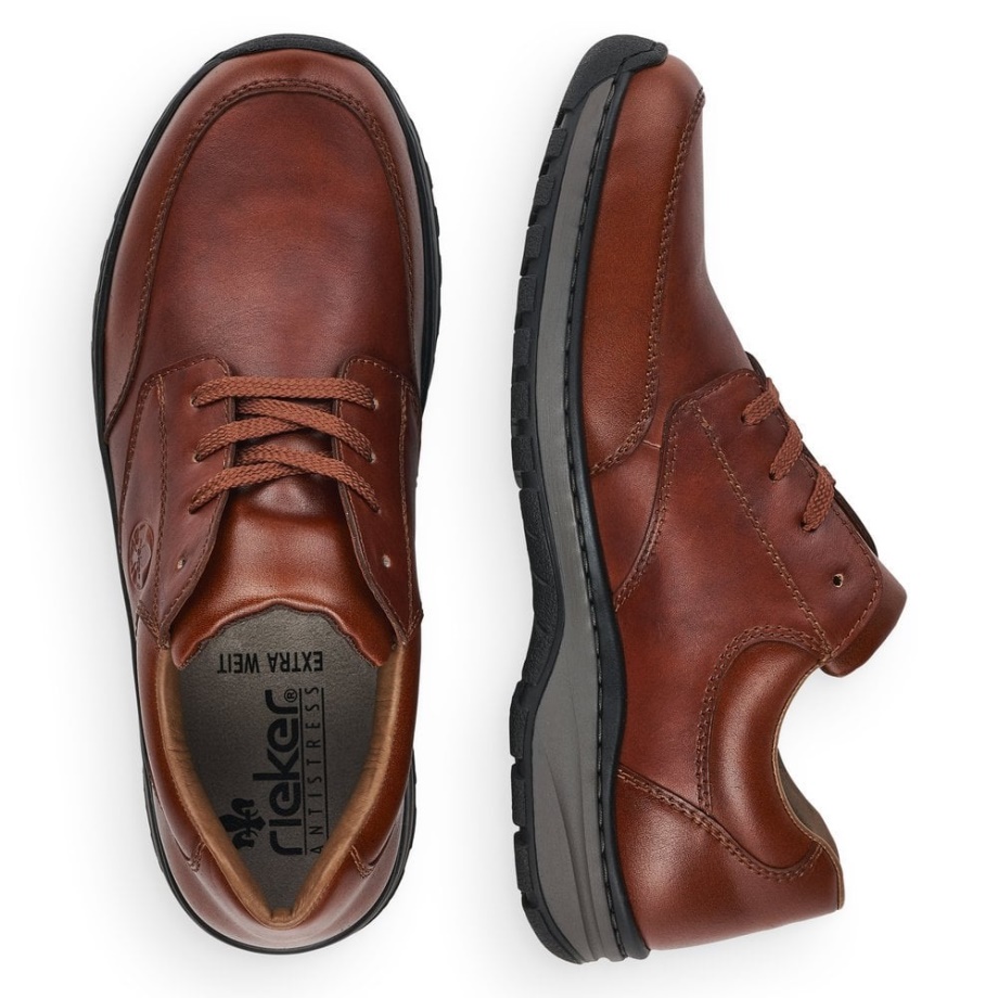 Buty Męskie Rieker 03310 Brązowe