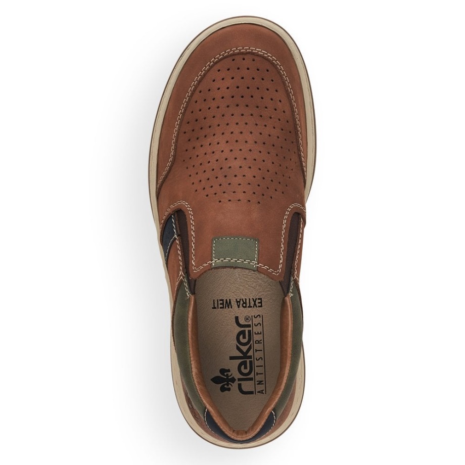 Buty Męskie Rieker 17371 Brązowe