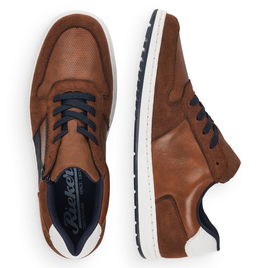 Buty Męskie Rieker 18200 Brązowe