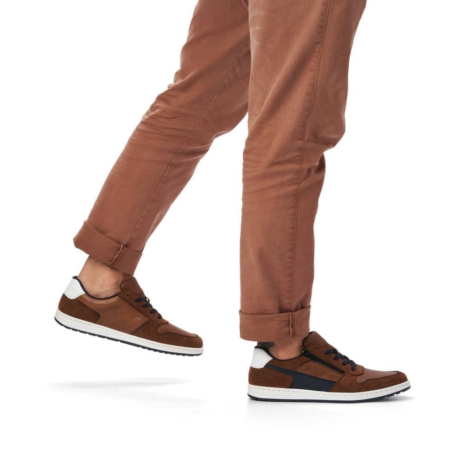 Buty Męskie Rieker 18200 Brązowe