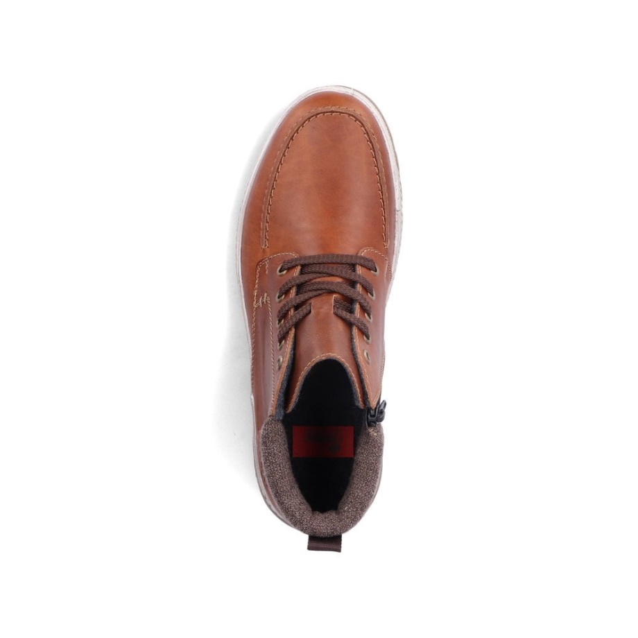 Rieker 37022 Męskie Botki Brązowe