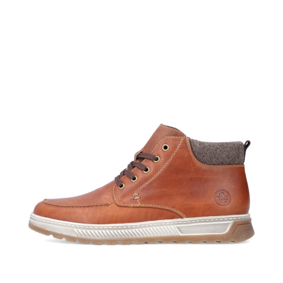 Rieker 37022 Męskie Botki Brązowe