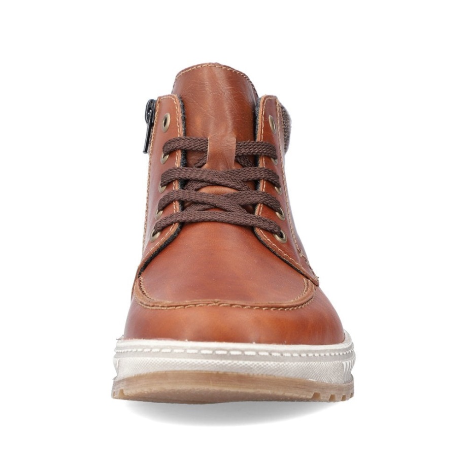 Rieker 37022 Męskie Botki Brązowe