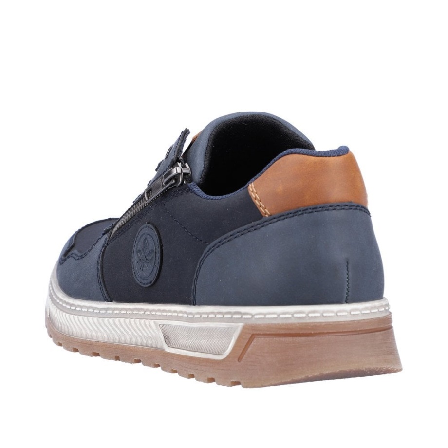 Buty Męskie Rieker 37029 Niebieskie