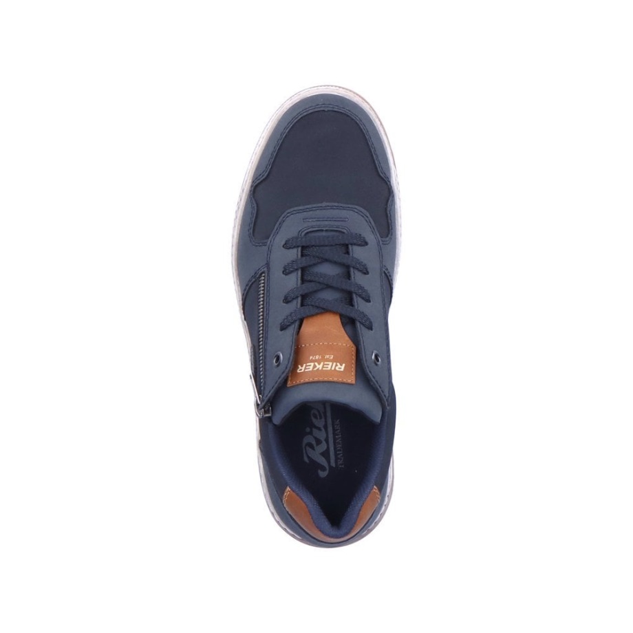 Buty Męskie Rieker 37029 Niebieskie