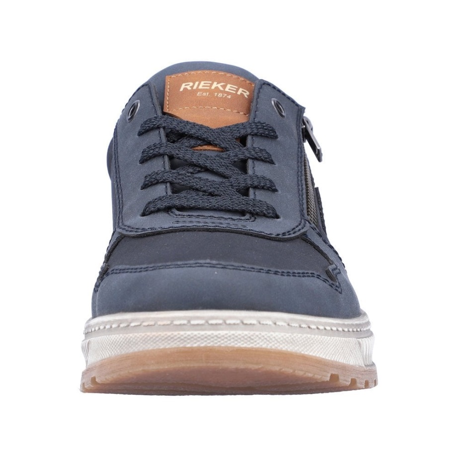 Buty Męskie Rieker 37029 Niebieskie