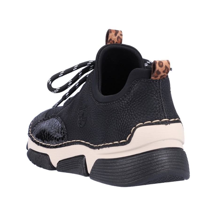Rieker 45913 Damskie Buty Na Co Dzień W Kolorze Czarnym