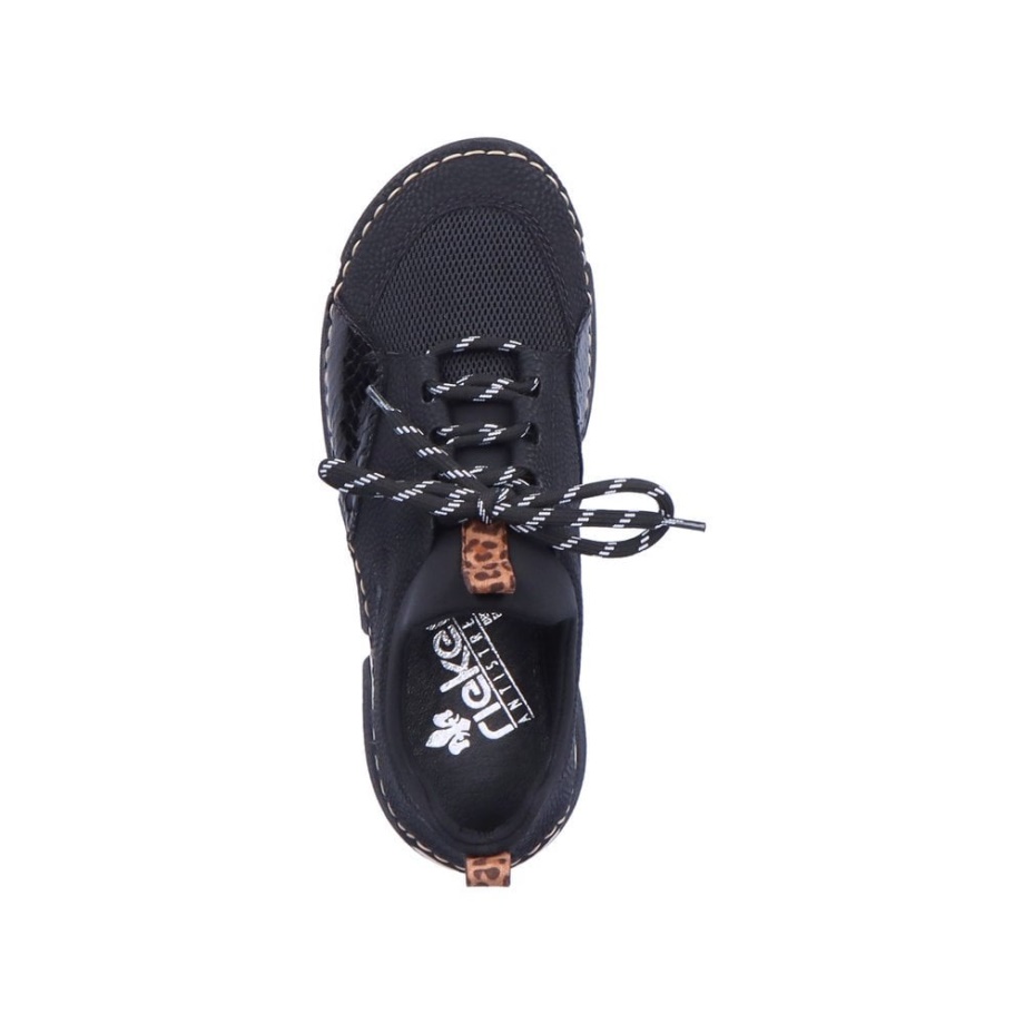 Rieker 45913 Damskie Buty Na Co Dzień W Kolorze Czarnym