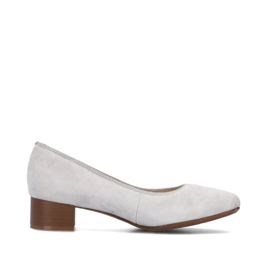 Rieker 49260 Damskie Buty Wsuwane Szare