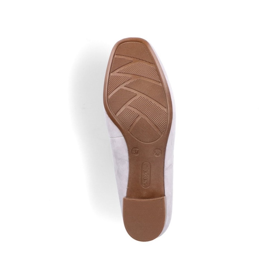 Rieker 49260 Damskie Buty Wsuwane Szare