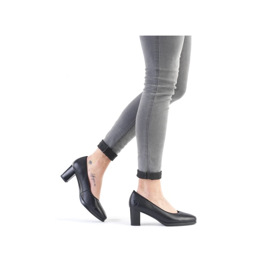 Rieker 49560 Damskie Czarne Buty