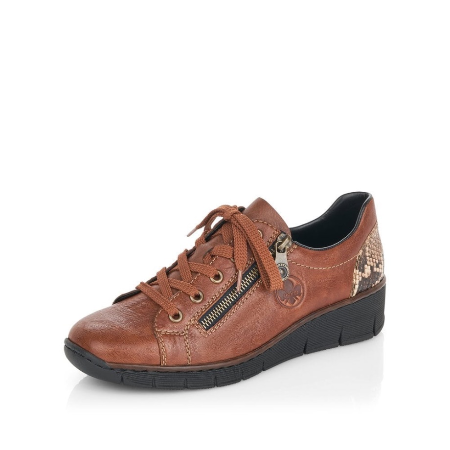 Buty Damskie Rieker 53702 Brązowe