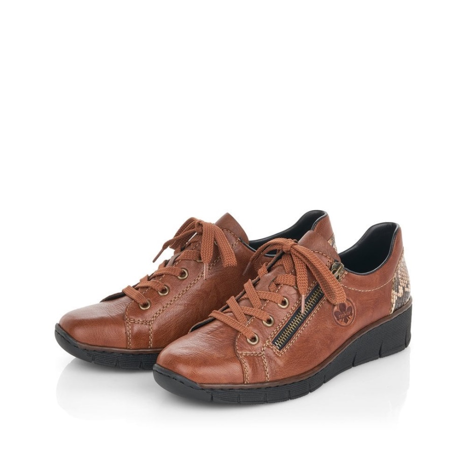 Buty Damskie Rieker 53702 Brązowe