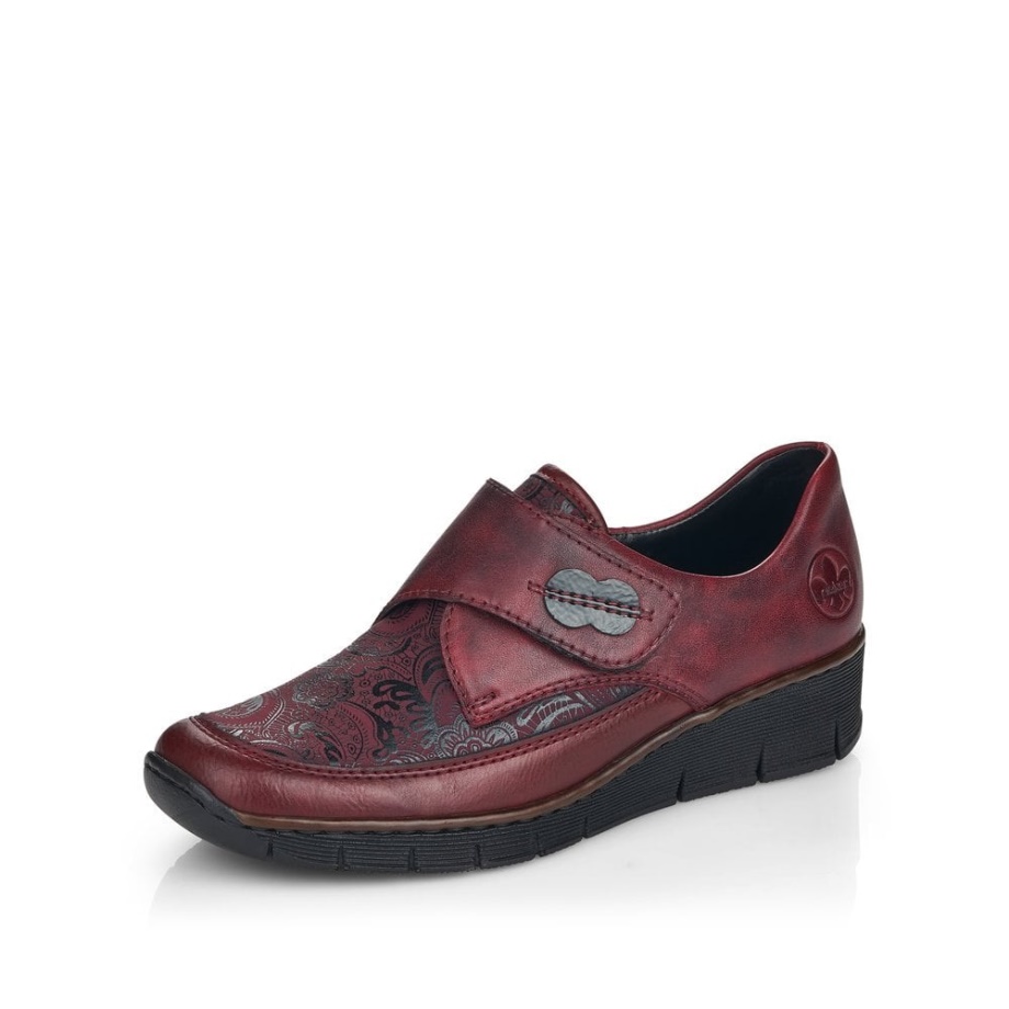 Damskie Buty Rieker 537c0 Czerwone