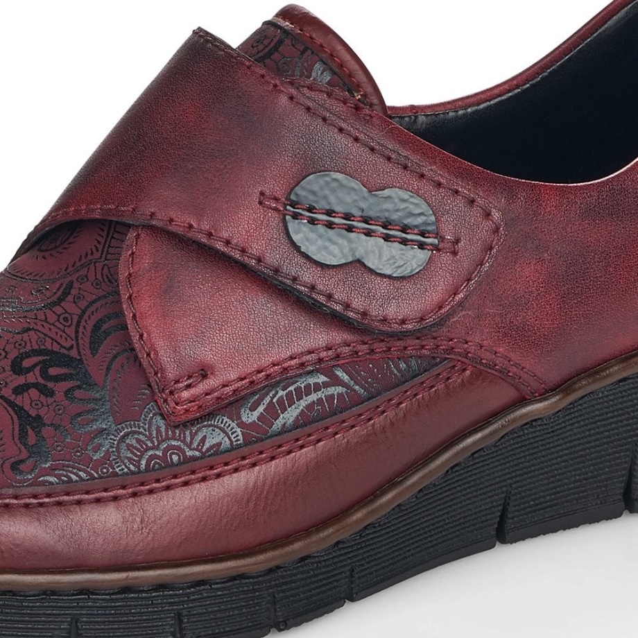 Damskie Buty Rieker 537c0 Czerwone