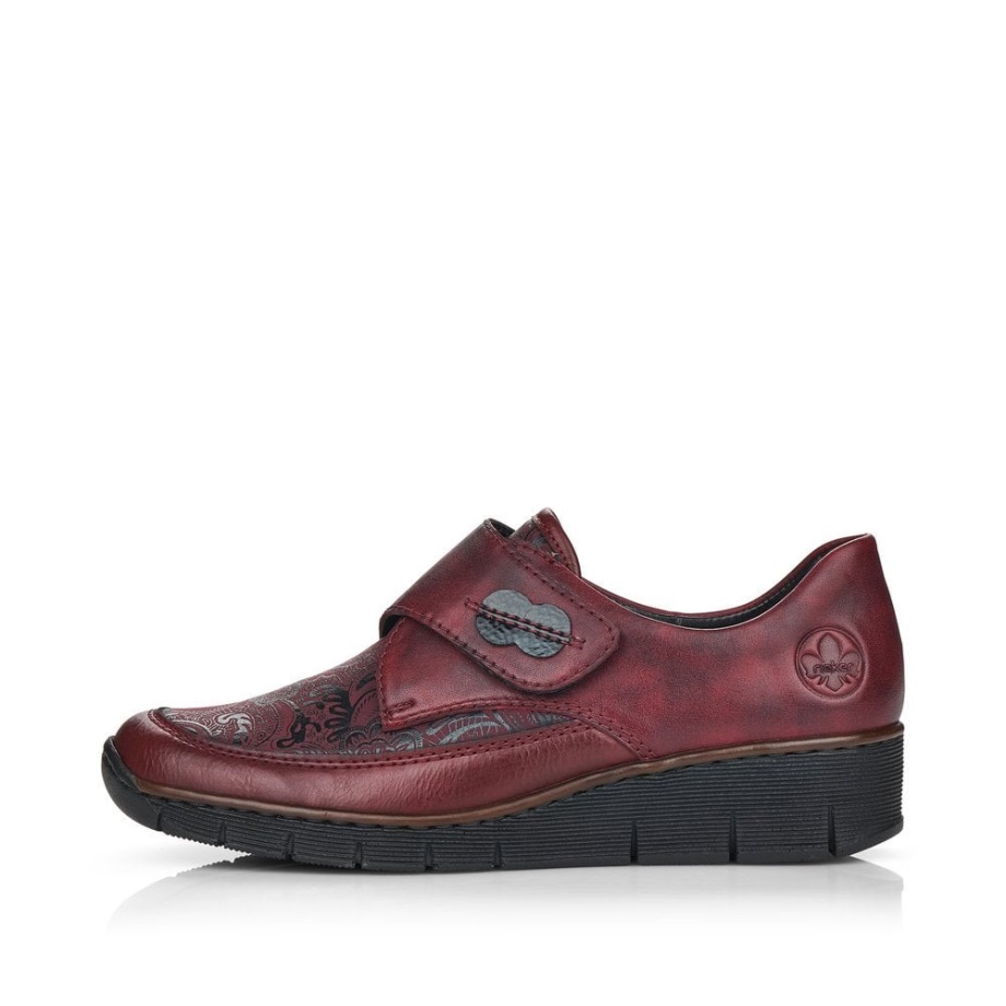 Damskie Buty Rieker 537c0 Czerwone