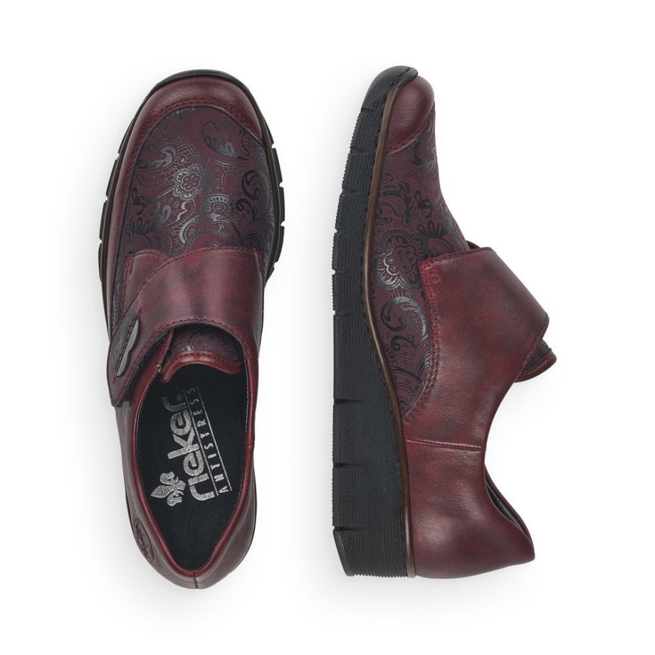 Damskie Buty Rieker 537c0 Czerwone