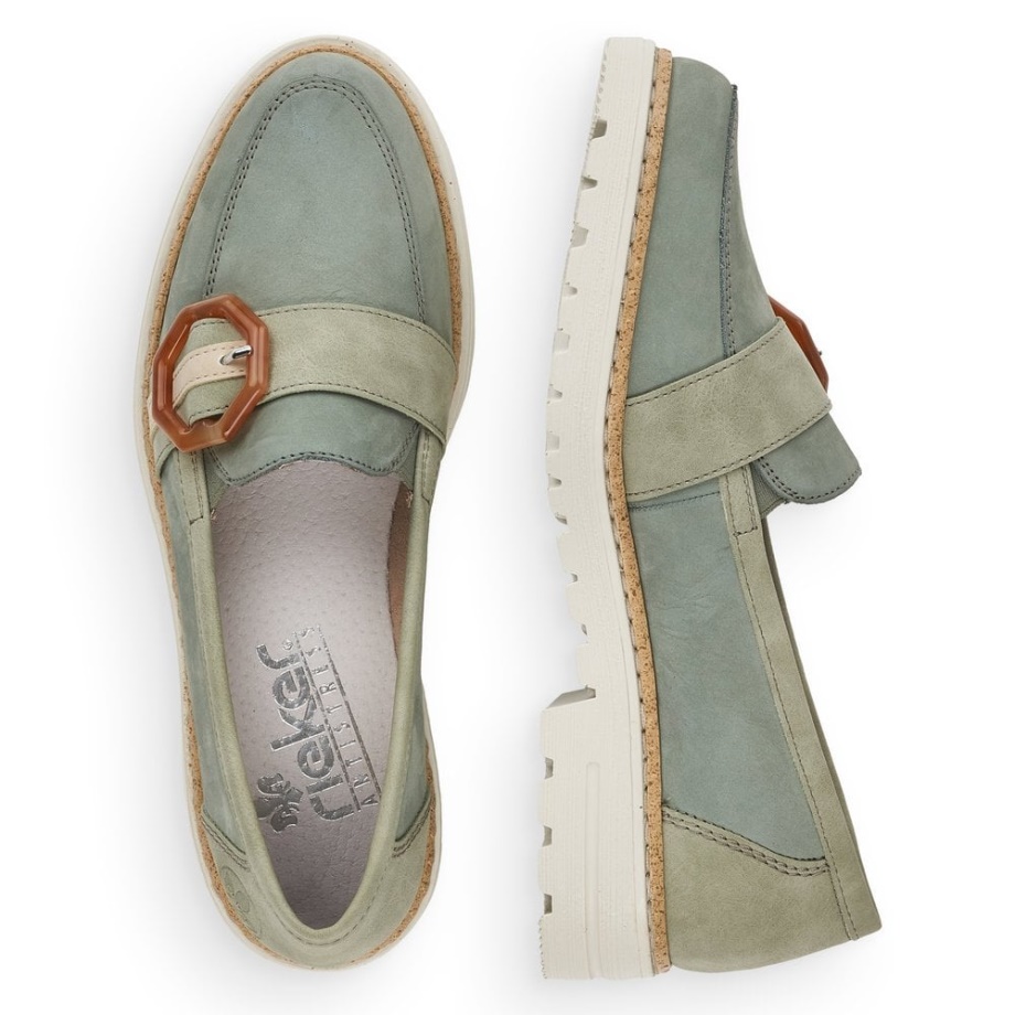 Rieker 54864 Buty Damskie Zielone