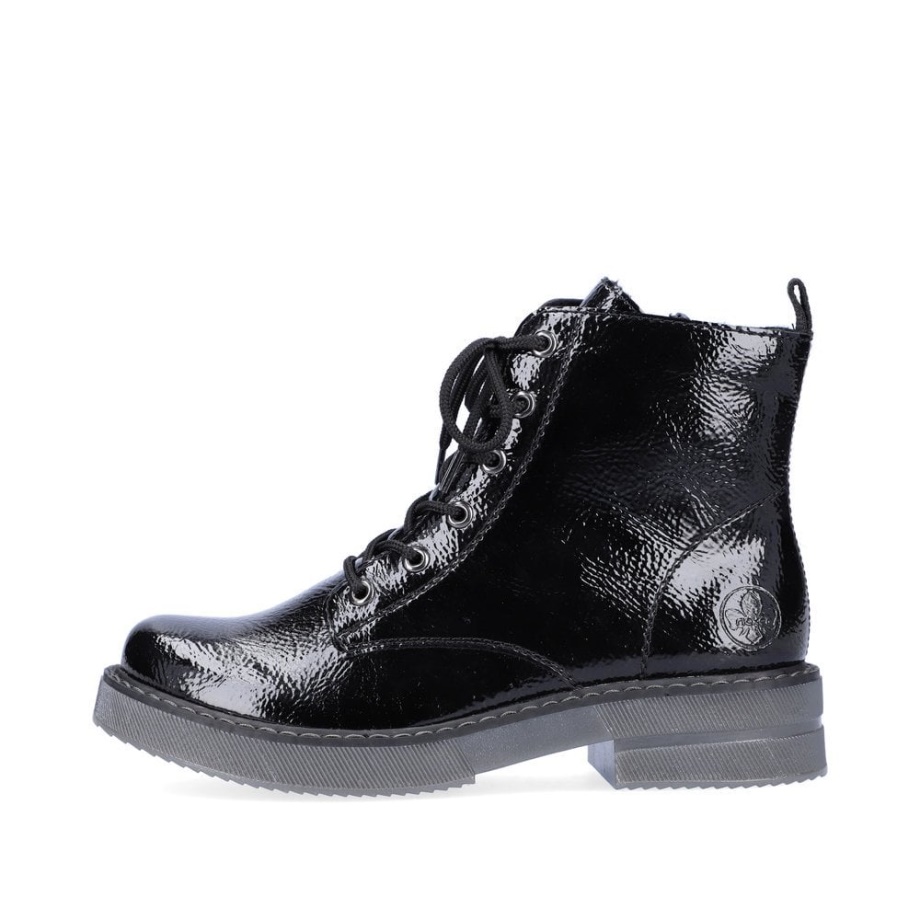 Rieker 72010 Kozaki Damskie Czarne