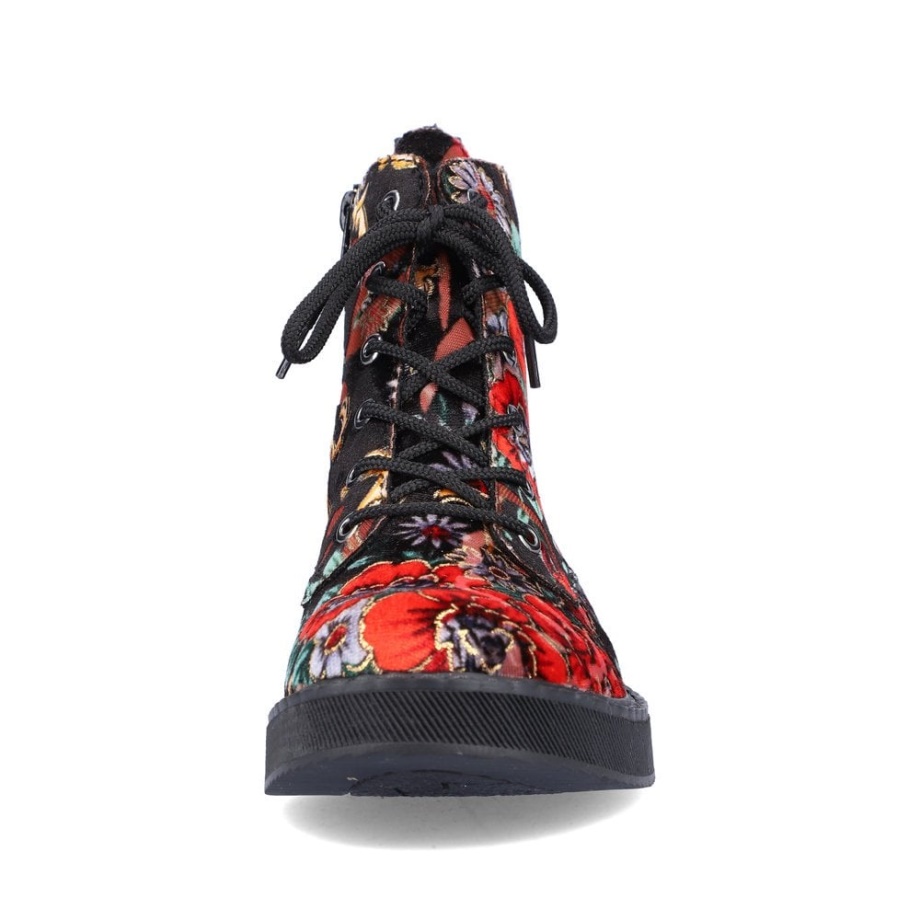 Rieker 72010 Kozaki Damskie Metaliczne