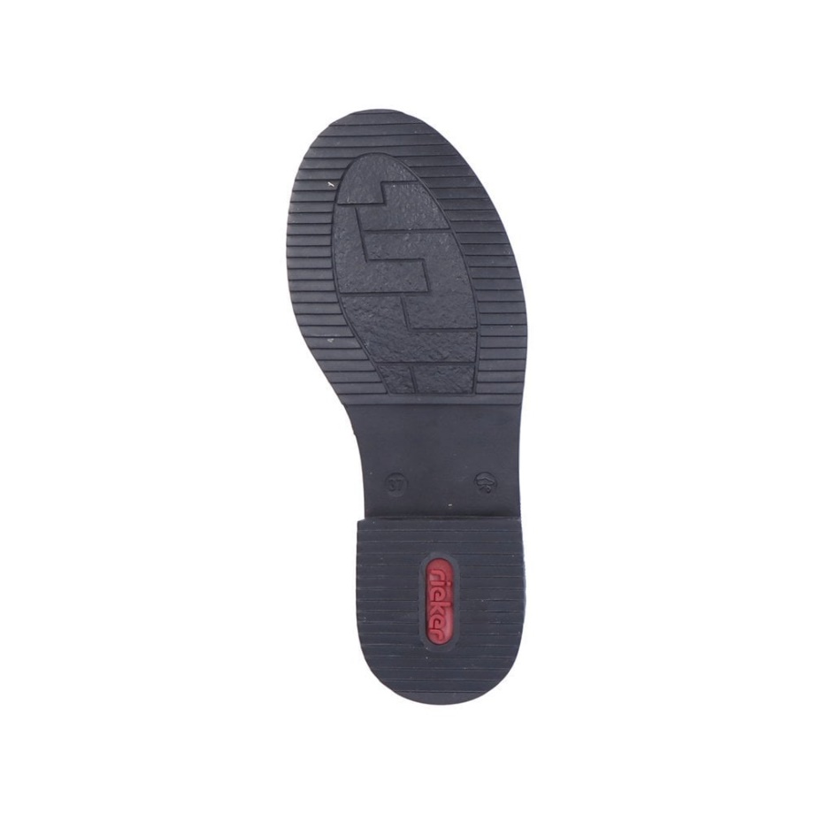 Rieker 72010 Kozaki Damskie Metaliczne