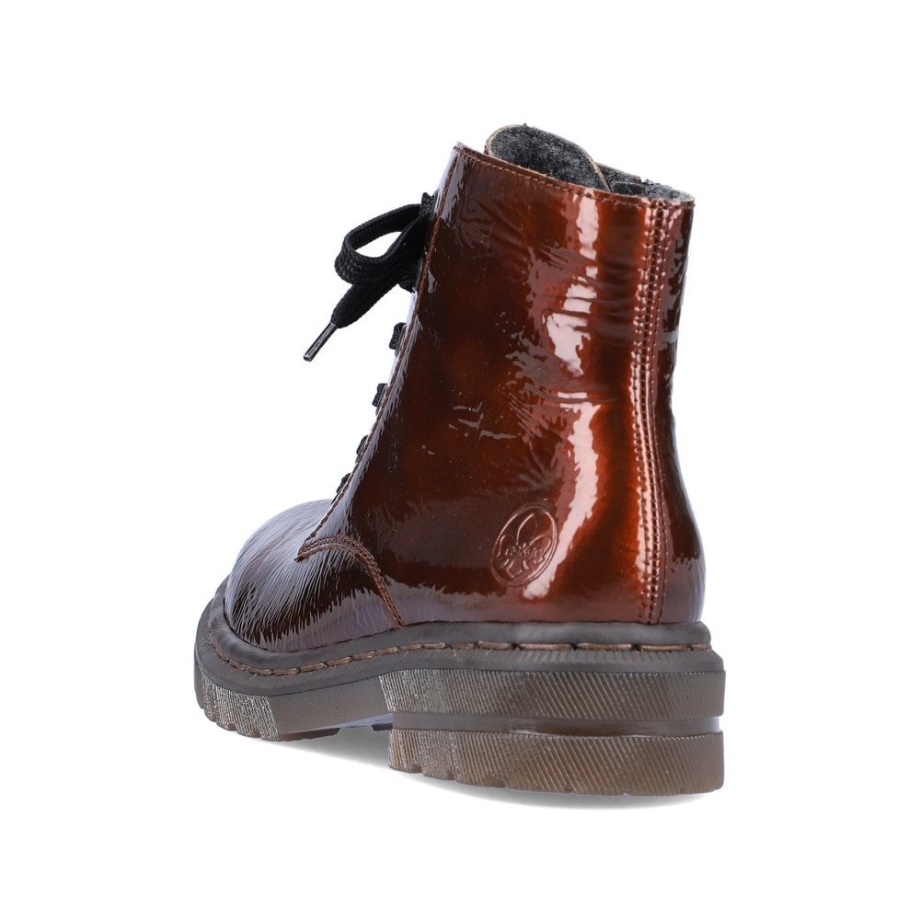 Rieker 78240 Kozaki Damskie Brązowe