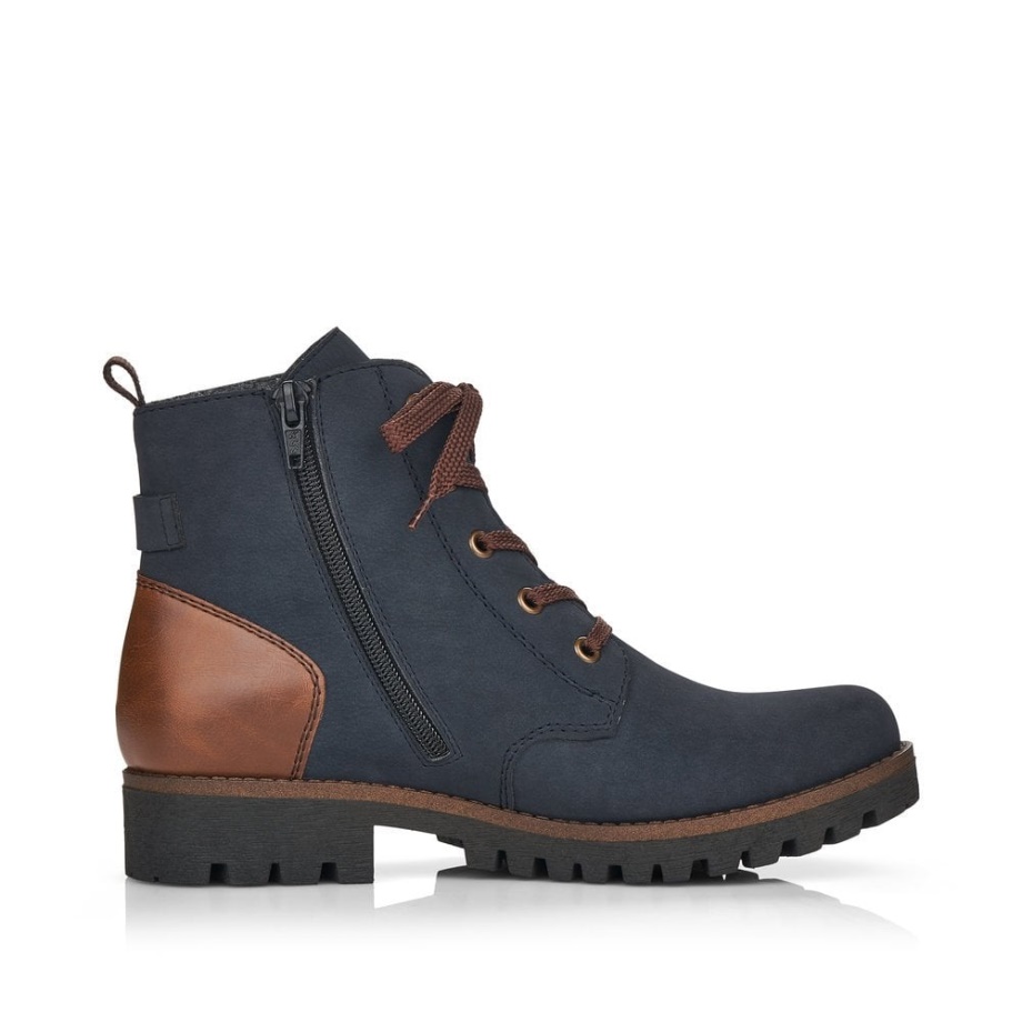 Rieker 78502 Buty Damskie Niebieskie