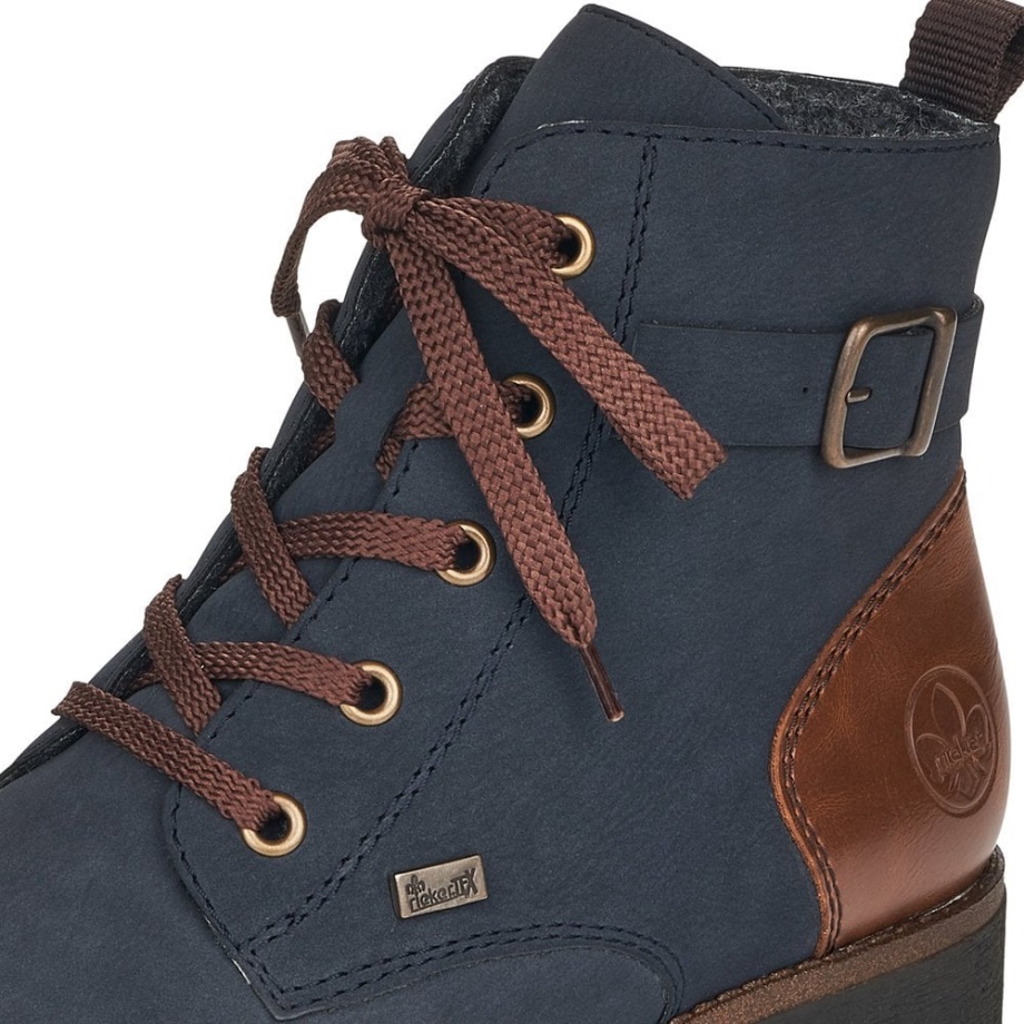 Rieker 78502 Buty Damskie Niebieskie